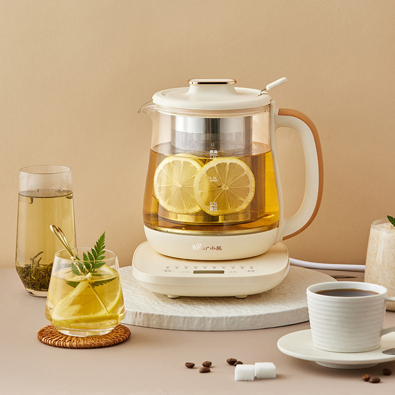 小熊养生壶YSH-D15D8大滤网煮茶器煮茶壶家用多功能316L不锈钢1.5
