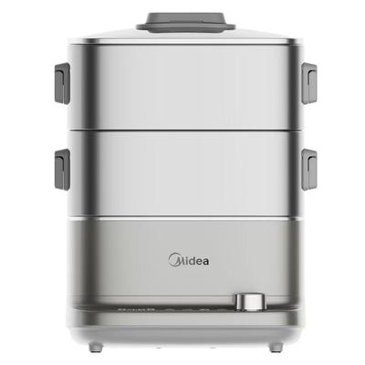 美的电蒸锅蒸煮一体分体式可拆洗3层大容量不锈钢蒸笼ZGC2323ZD88