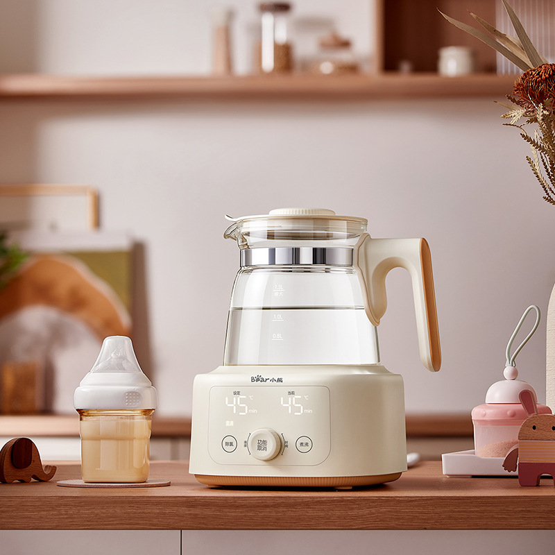 小熊全玻璃温奶器TNQ-C13G5热水壶婴儿家用冲泡奶暖奶调奶器烧水