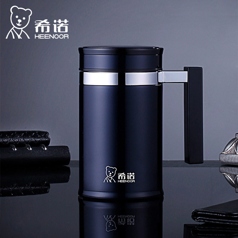 希诺保温杯大容量高档商务304不锈钢宽口保温杯茶水分离带手柄,餐饮具,保冷/保温杯,淘宝优惠券,粉丝福利购,淘宝优惠卷