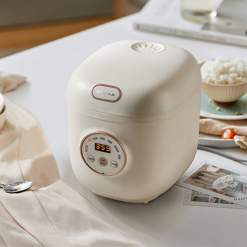 小熊迷你电饭煲DFB-C12L9小型1人多功能煮粥煲汤智能煮饭锅1.2L升