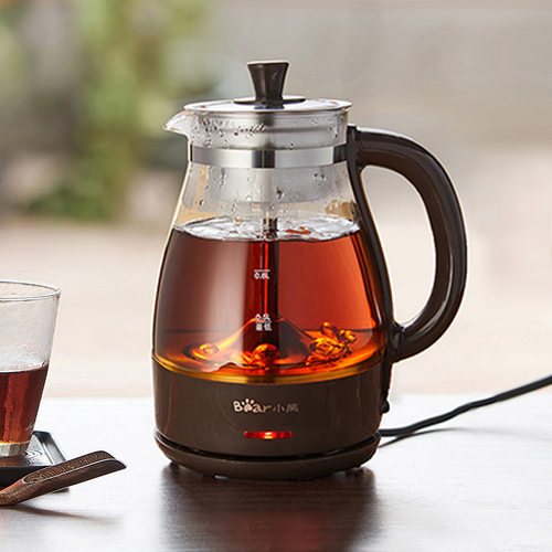 小熊煮茶器ZCQ-P10G5 家用蒸汽煮茶壶黑茶小型办公室蒸茶黑茶壶