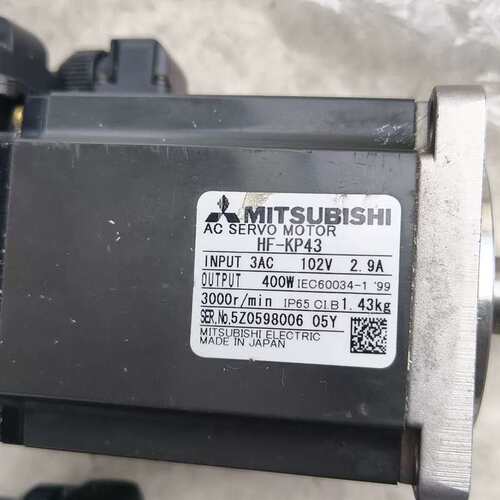 议价三菱伺服电机HF-KP43，400W功率，输入电压3AC 1可维修