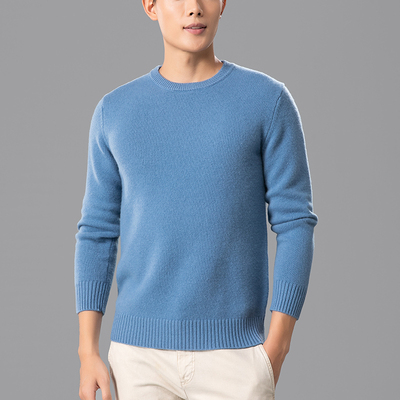 澳洲纯羊毛衫男款加厚套头毛衣羊绒针织衫