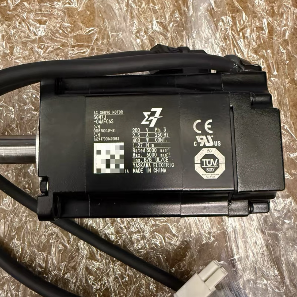 SGM7J-04AFC6S/02A7C/08AFC6E安川伺服电机AFD21/41/61/7A/7G/7W