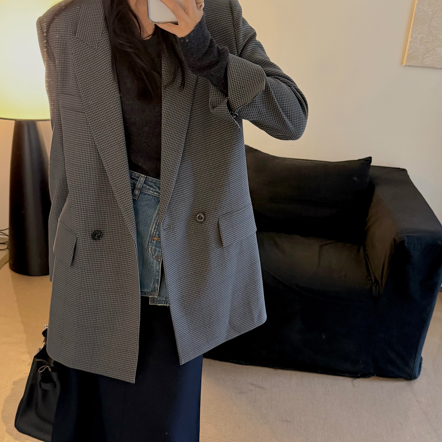 格子长袖nw80en春秋季休闲时尚