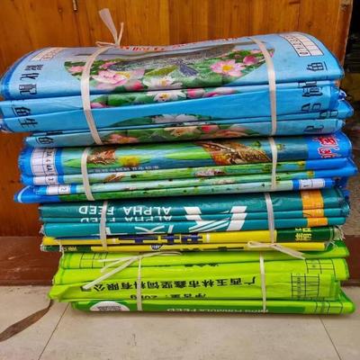 二手单双硬质覆膜预混料袋子蛇皮袋装沙子石子铁件结实耐用编织袋