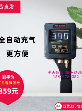 FLY-SPEED风速 FS-303B全自动挂式壁挂式轮胎充气机加气表包邮