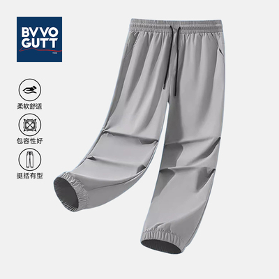 胖子男装裤子男款休闲裤2025夏季