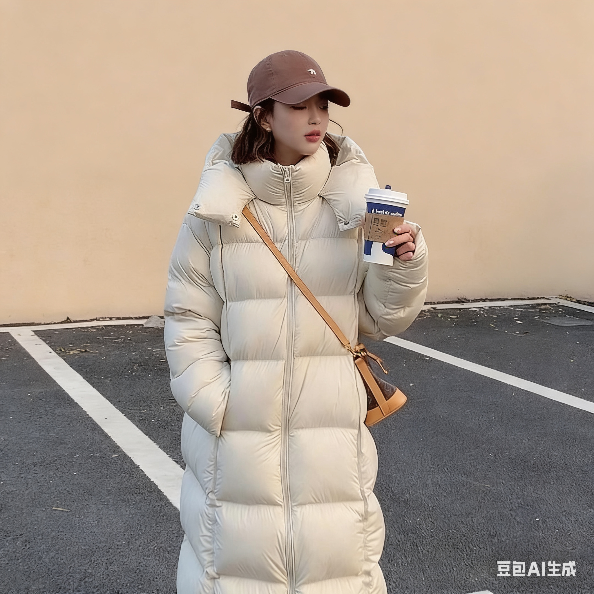 2025新款冬季外套白鹅绒加厚修身中长款过膝巨好看泡芙羽绒服女款