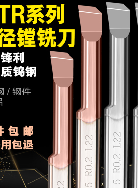 mtr小径镗孔刀杆钨钢合金加长内孔微型车刀06