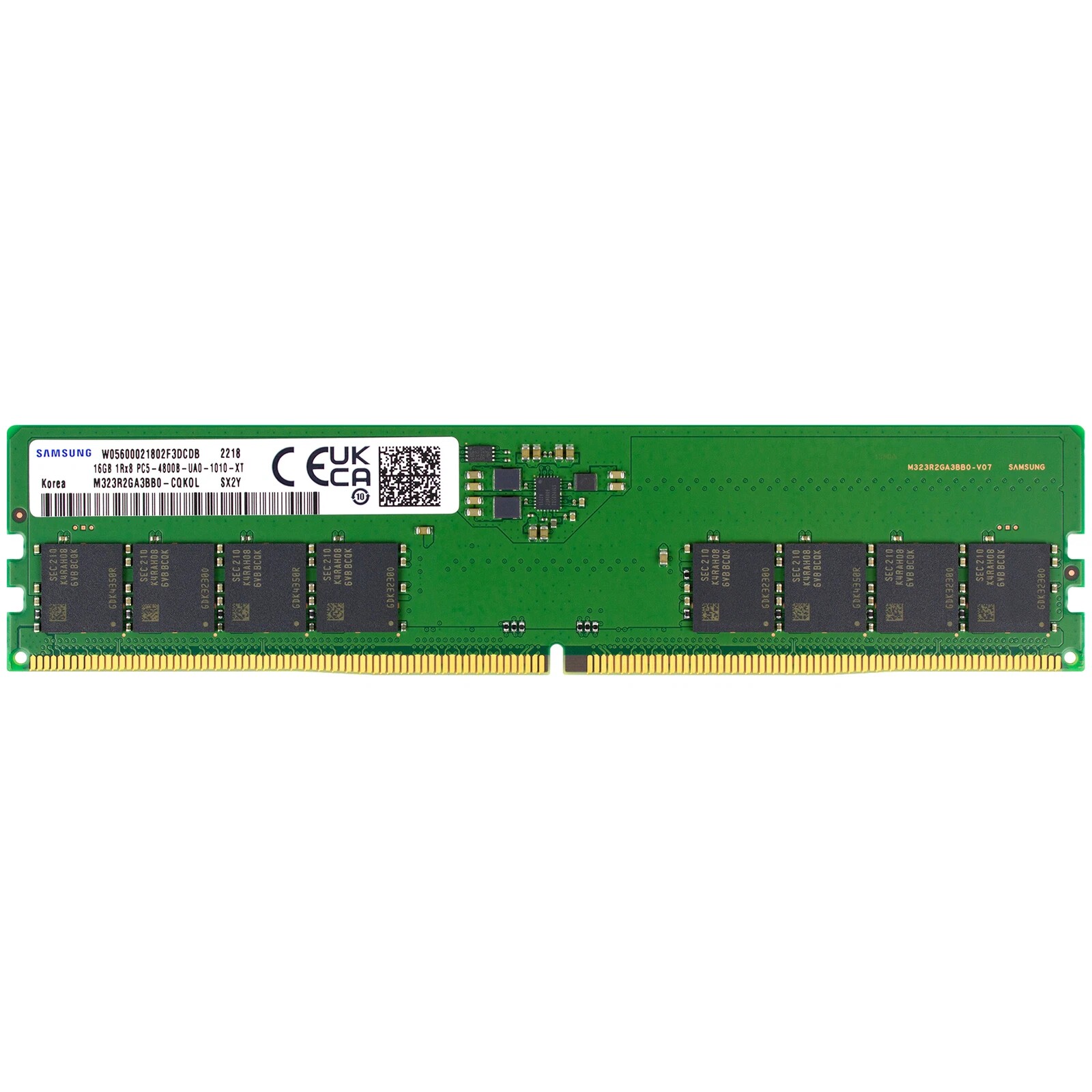 三星16G 1RX8 PC5-4800B-U DDR5 M323R2GA3BB0-CQK0L台式机内存条