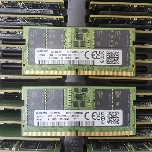 三星M425R2GA3EB0-CWM 16G 1RX8 PC5-5600B笔记本内存DDR5 SODIMM