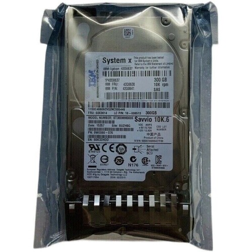 IBM 42D0638 300G 2.5寸 SAS 服务器硬盘 42D0637 ST9300603SS