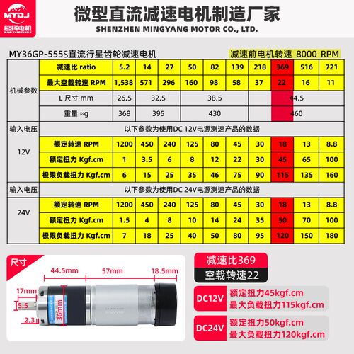 直流减速电机555S行星齿轮12v24v编码器带后盖大扭力调速小型马达