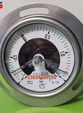 EPS发泡设备方圆专用轴向带边耐震AFRISO菲索电接点压力表-1+1.5