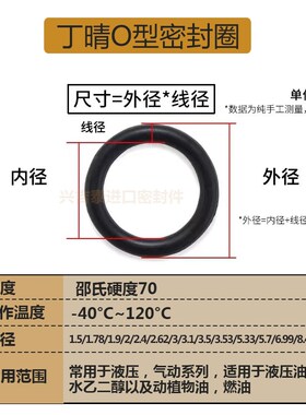 O型圈密封圈丁晴胶圈垫S37 S38 S39 S40 S41 S42 S44 S45 S46 S47