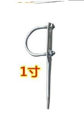 U型管卡管道固定件铁管夹管箍PPR管卡钩钉金属管卡暖气水管镀锌卡