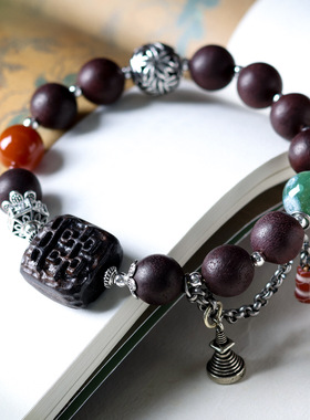 柏利来原创降真香民族风手链