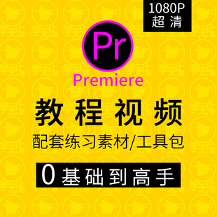 PR教程零基础入门学习premiere pro教学视频剪辑软件课程练习素材