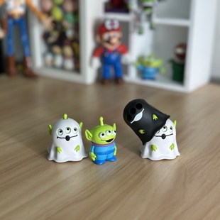 原单散货玩具总动员变装幽灵三眼仔卡通公仔模型摆件玩具