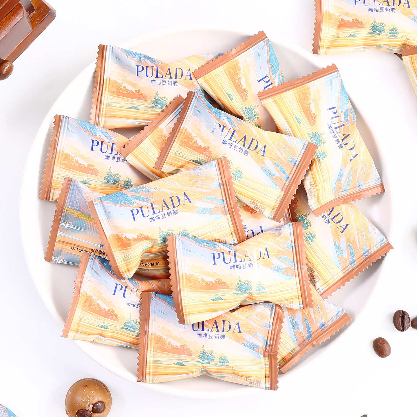 PULADA朴拉达咖啡豆奶脆