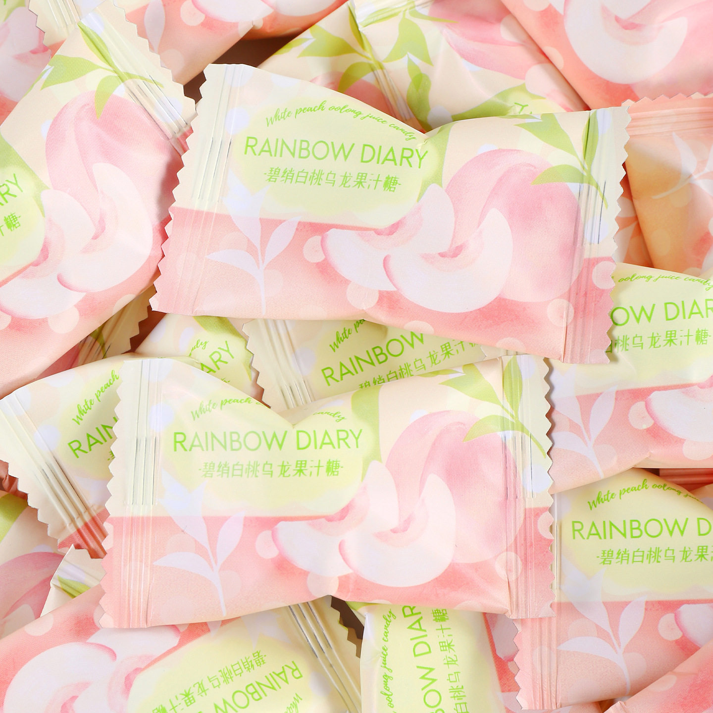 彩虹日记碧绡白桃乌龙果汁糖结婚订婚专用批发喜糖办公室糖果零食,零食/坚果/特产,喜糖,淘宝优惠券,粉丝福利购,淘宝优惠卷