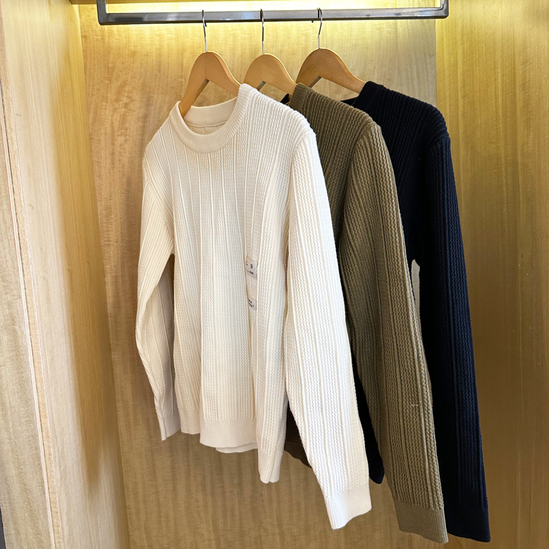 简约圆领加厚毛衣针织衫