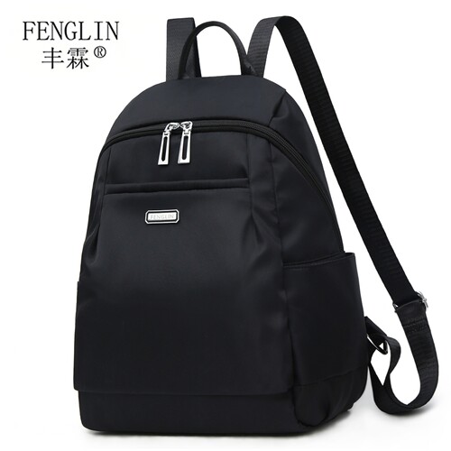 双肩包女士2025新款时尚百搭防水牛津布小背包旅游轻便旅行大容量