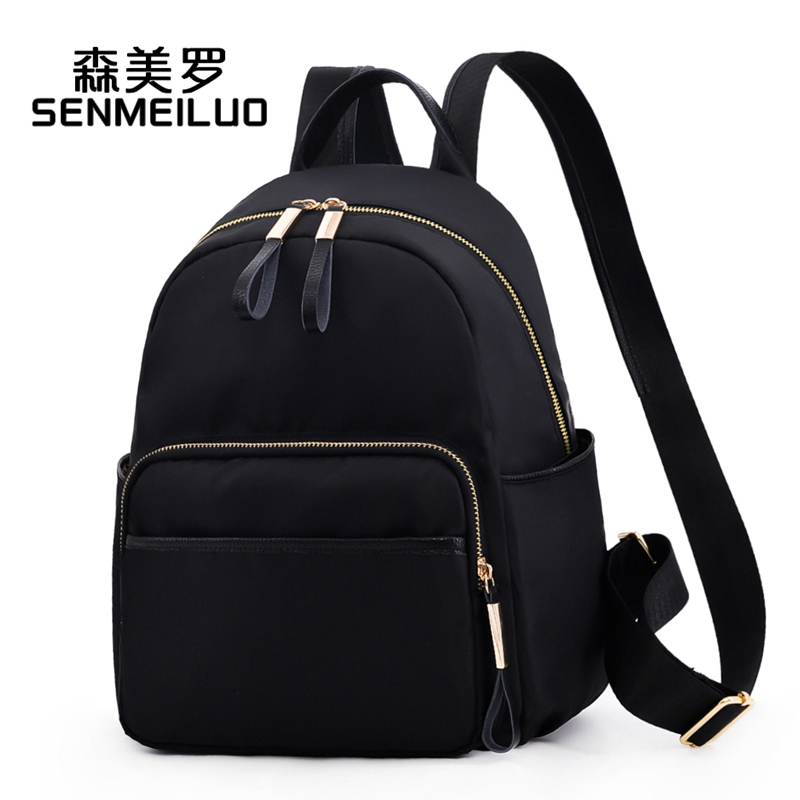 双肩包女士2025新款时尚百搭防水牛津布小背包旅游轻便旅行大容量