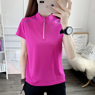 T恤宽松上衣胖薄款 速干衣女200斤休闲装 秋广场舞运动 女装 妈妈大码