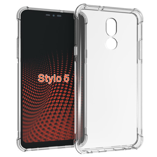 适用 LG Stylo 5 L722DL透明硅手机壳手机套Stylus5保护套钢化膜