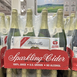 上海开市客costco代购马蒂天尼MARTINELLI'S 苹果气泡水750ml/瓶