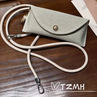 高级感便携式抗压墨镜盒收纳包墨镜包框架近视眼镜韩版收纳盒挂包