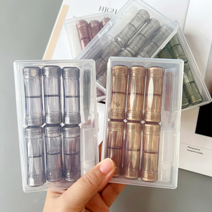 竖式瓶装6幅近视隐形眼镜盒半年抛ins风高级感简约便携美瞳盒男女