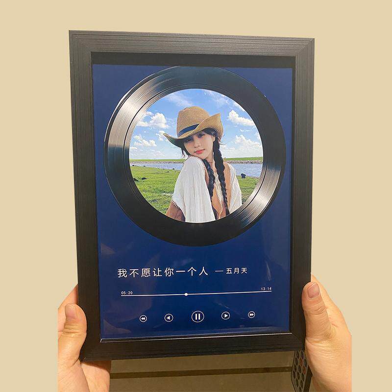 定制照片蓝牙音响音乐相框生日礼物毕业送男士女生朋友实用灯光画