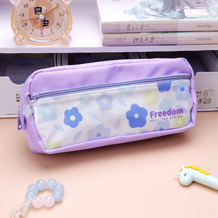 学生大容量笔袋青壹坊春日来信文具盒高颜值铅笔盒少女心文具收纳