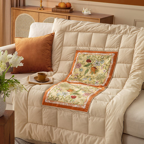 范居态度手绘午睡抱枕被子二合一