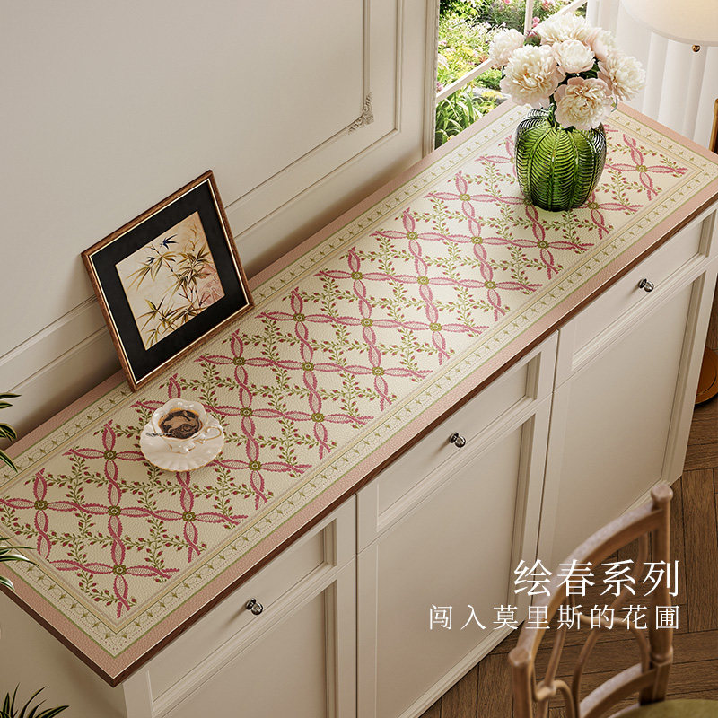 范居态度绘春电视柜保护垫边柜化妆桌垫长条定制轻奢高档2025新款