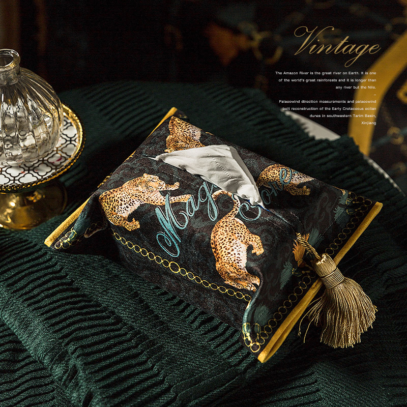 范居态度黑子豹子客厅车载纸巾盒