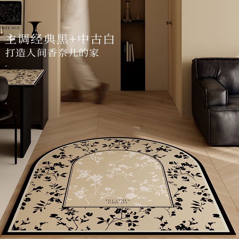 范居态度赫本法式复古入户地垫防水防油高级感玄关门垫免洗地毯