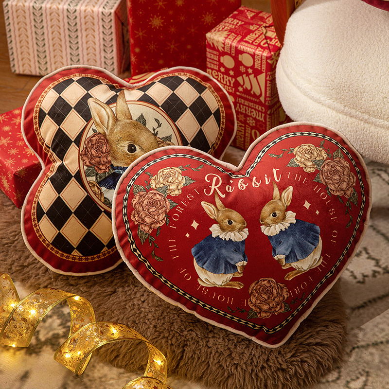 范居态度萌兔赐福喜庆生肖兔靠枕