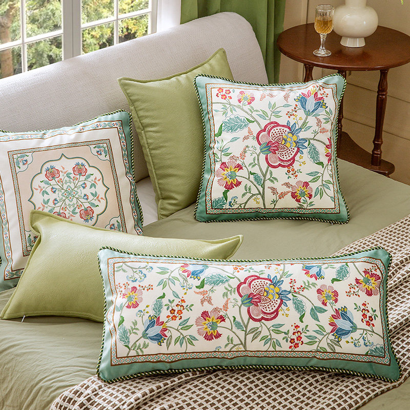 范居态度藤蔓美式田园复古轻奢沙发抱枕床上靠垫靠枕枕头车载枕套,居家布艺,靠垫/抱枕,淘宝优惠券,粉丝福利购,淘宝优惠卷