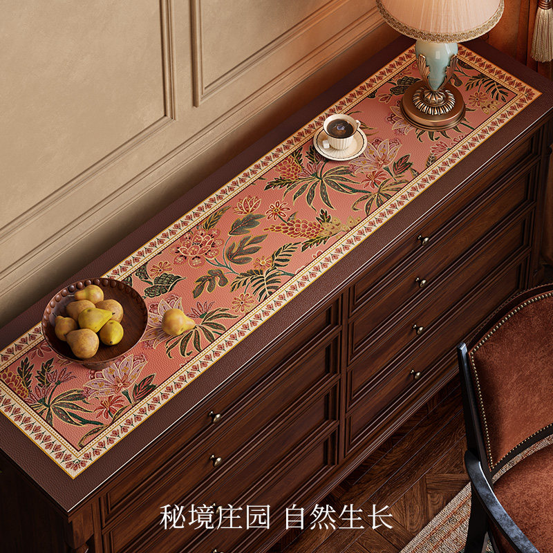 范居态度秘境庄园餐边柜垫高级感图片