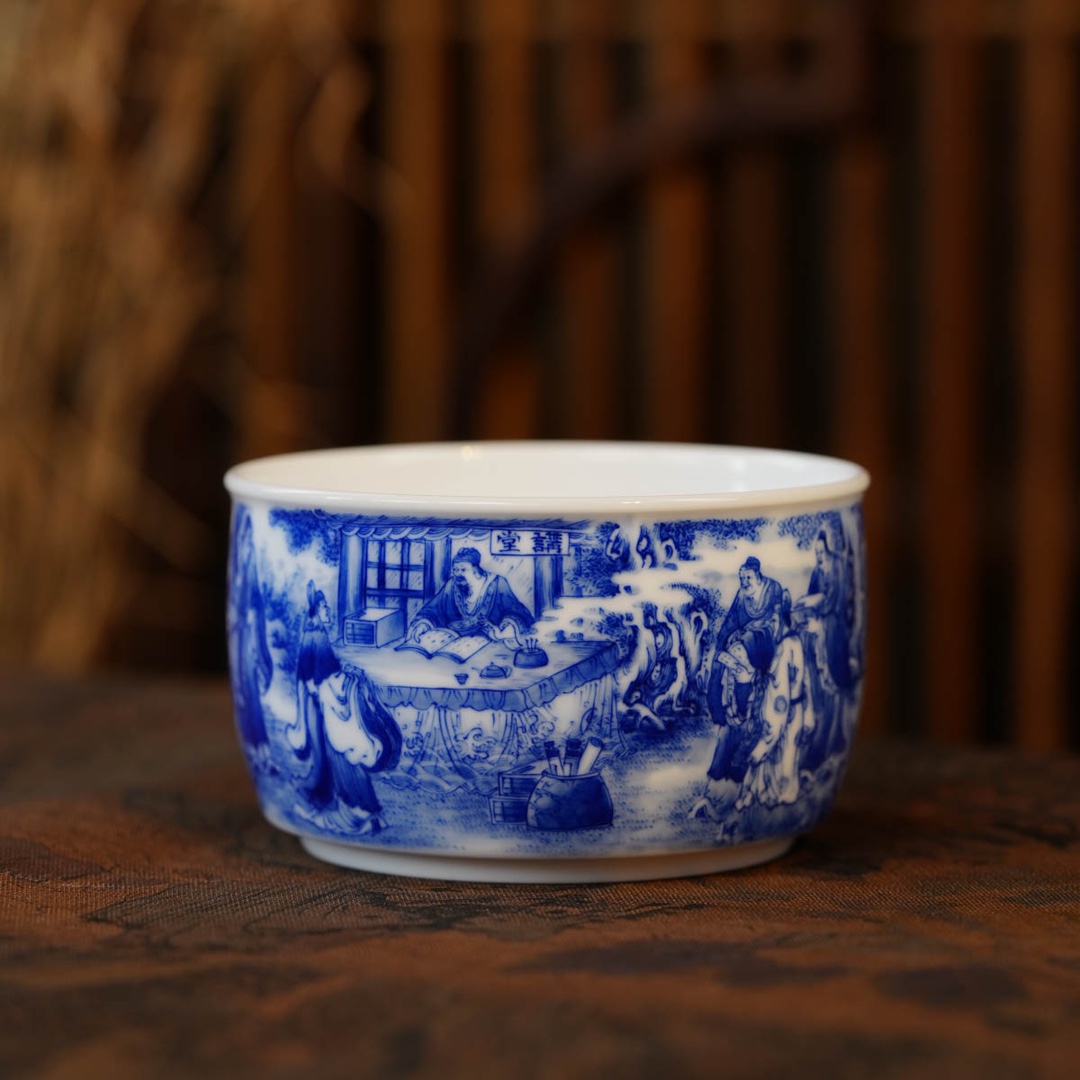 九段妙手魁星点斗状元图玉璧杯