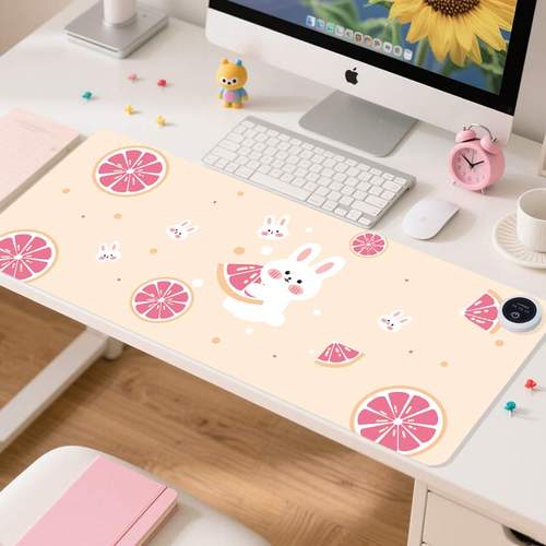 加热鼠标垫电脑办公室桌面加热垫子桌面冬天发热暖手加厚保暖桌垫