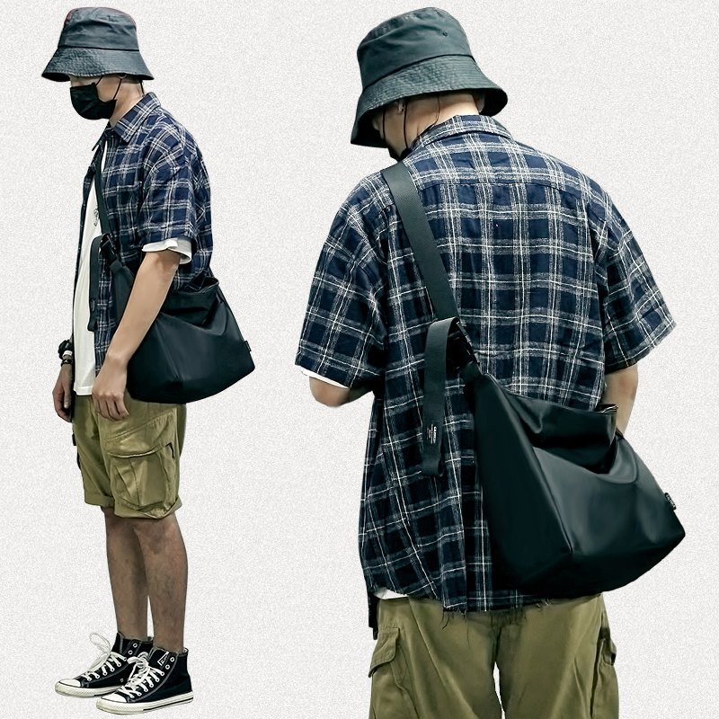 日系男士斜挎包2020新款百搭单肩包大容量邮差包背包潮流工装包女,箱包皮具/热销女包/男包,男士包袋,淘宝优惠券,粉丝福利购,淘宝优惠卷