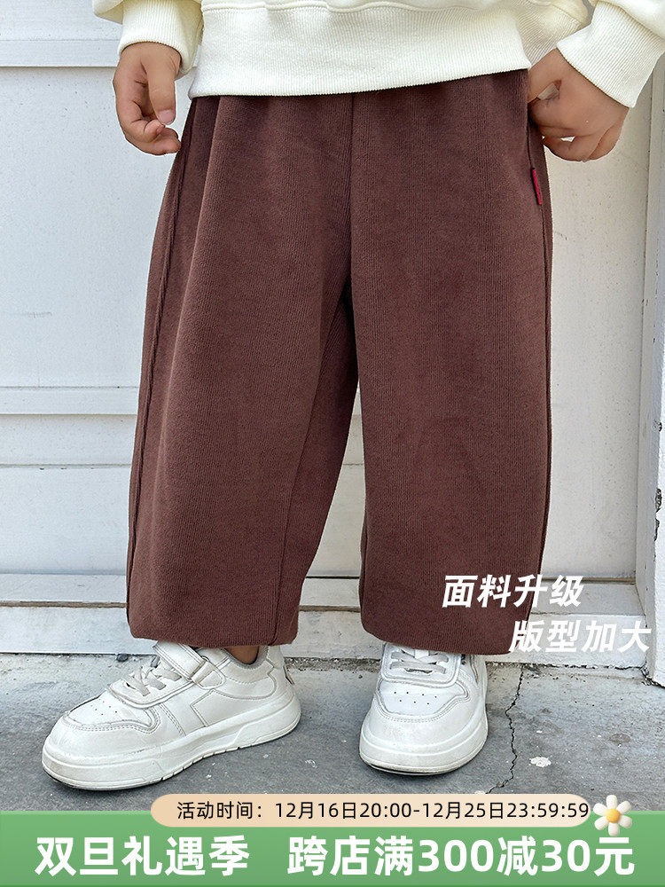 유행 어린이 바지 2024 봄과 가을 새로운 스타일의 소녀 스웨트 팬츠 소년 스웨트 팬츠 아동 의류  캐주얼 바지 유행