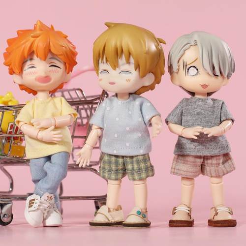 ob11娃衣短袖百搭T恤1娃娃衣服