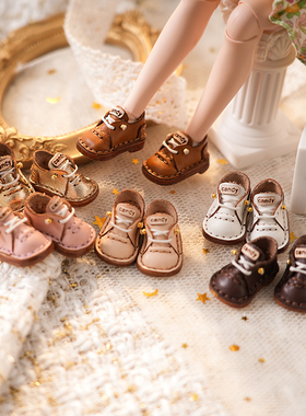 blythe娃鞋 ob22鞋子 小布 UFDOLL迷你体 OB24手工牛皮鞋